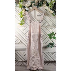 BDG Urban Outfiu Hepburn Pink Beige Overall Midi Overall Dress Size Small